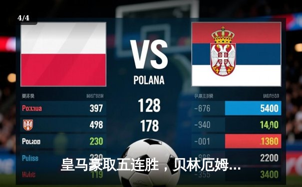 皇马豪取五连胜，贝林厄姆再度闪耀国家德比 - 4